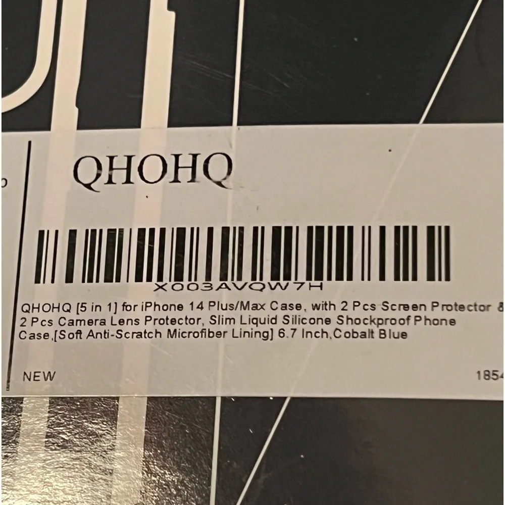 QHOHQ 360 ALL AROUND PROTECTION (5-1) PIECE IPHONE 14 PRO MAX CASE COBALT BLUE